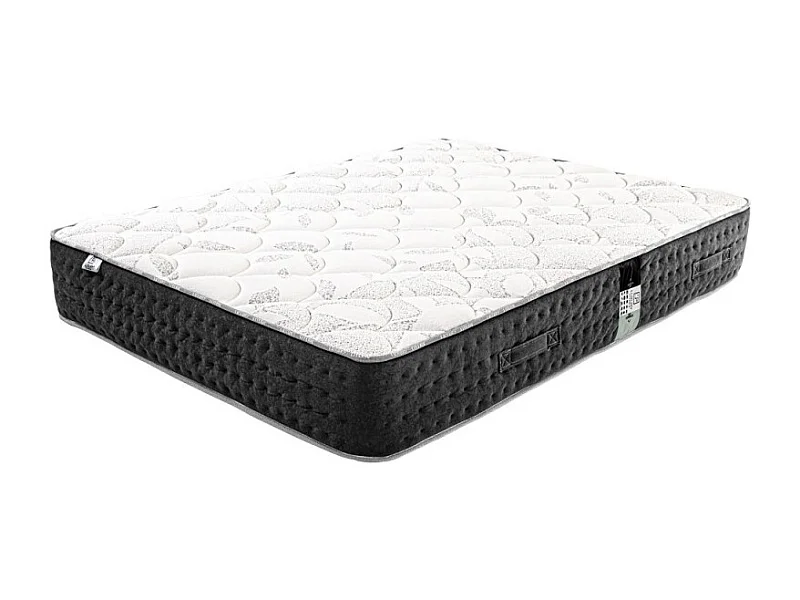 Matelas Serenite, Ressorts Ensachés, Mousse Haute Densité, ergonomique, Soutien très ferme + Oreiller, 140x190cm
