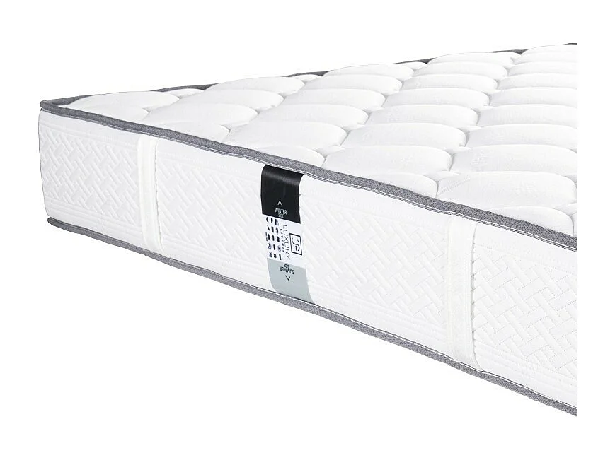 Matelas Iris (20 cm), mousse haute densité, indépendance de couchage, double face été/hiver, 140x190cm