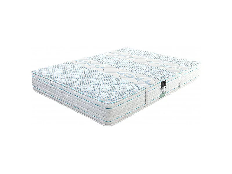 Matelas Thermotec (24 cm),mousse haute densité, ferme, face été/hiver et Oreiller, 180x200cm
