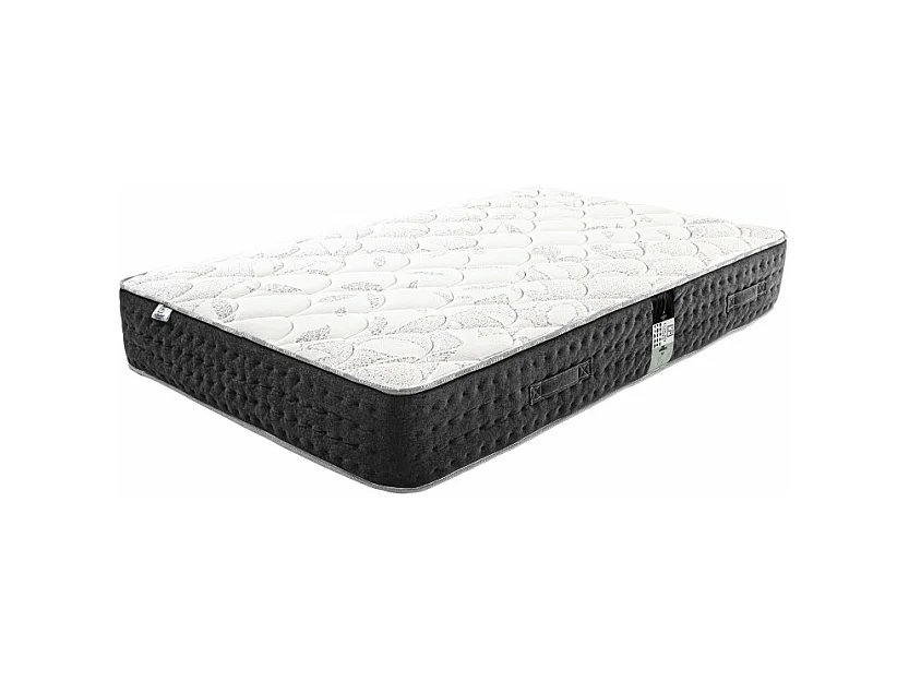 Matelas Serenite, Ressorts Ensachés, Mousse Haute Densité, ergonomique, Soutien très ferme + Oreiller, 90x190cm