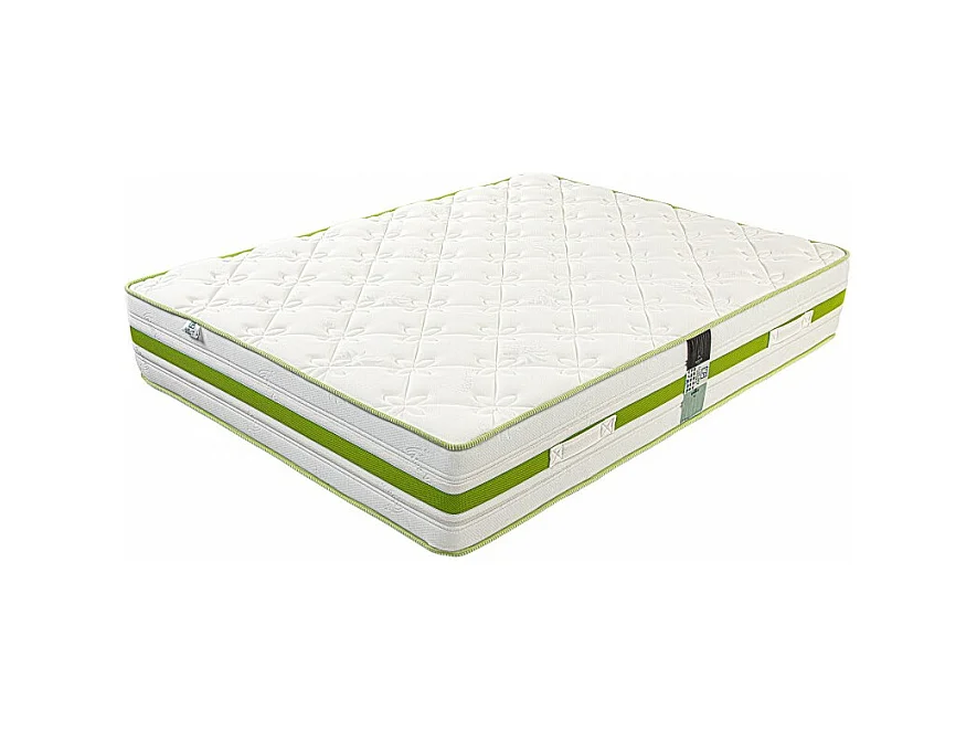 Matelas Rêverie, 30 cm, mousse haute densité, ferme, face été/hiver + 1 oreiller, 160x200cm
