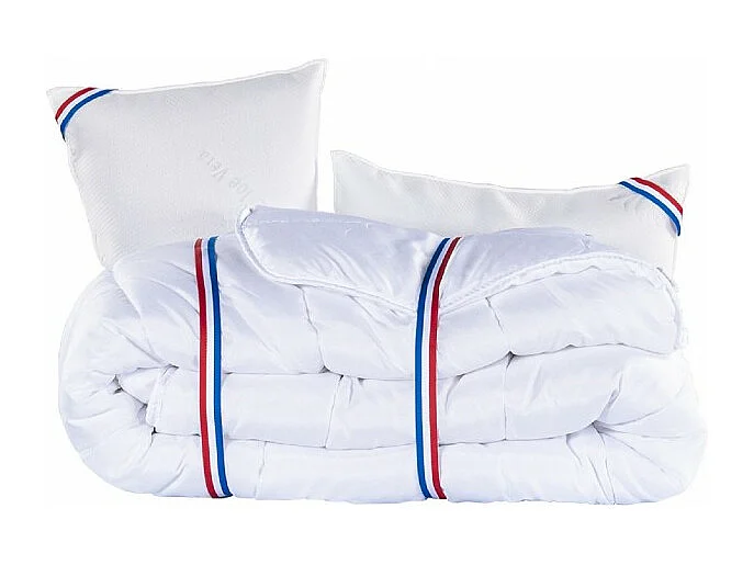 Matelas Thermotec (24 cm), mousse haute densité, ferme, face été/hiver,Couette et Oreiller, 140x190cm