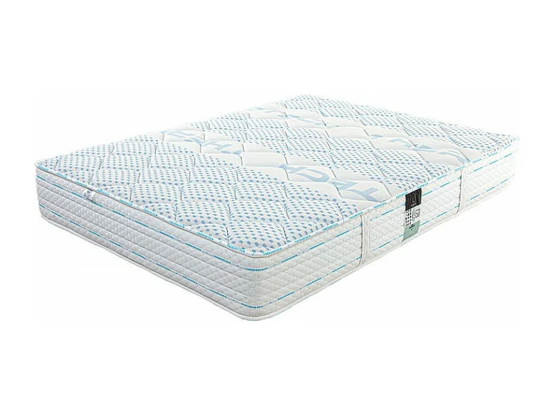 Matelas Thermotec (24 cm), mousse haute densité, ferme, face été/hiver,Couette et Oreiller, 140x200cm