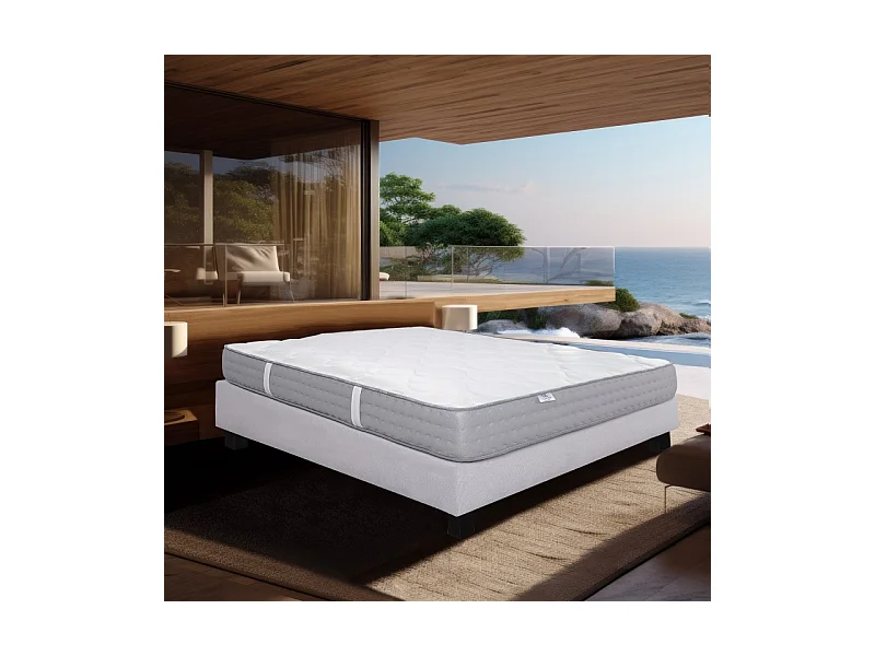 Matelas Luxury, 20 cm, mousse haute densité, ferme, indépendance du couchage, face été/hiver, 140x200cm