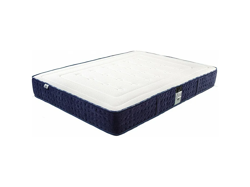 Matelas Nuage (24cm) inclus couette et oreiller,mousse haute densité, mi-ferme, face été/hiver, 160x200cm