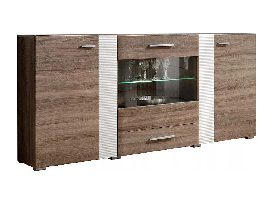 Aleppo bahut contemporain 160 cm pour la salle à manger LEDS