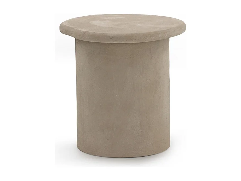 Mesa de centro color cemento arena de poliresina