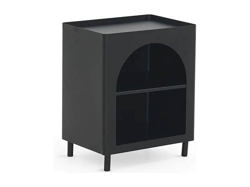 Table d'appoint métallique noire