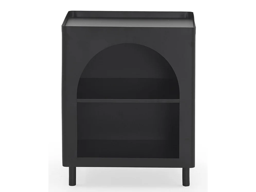 Table d'appoint métallique noire