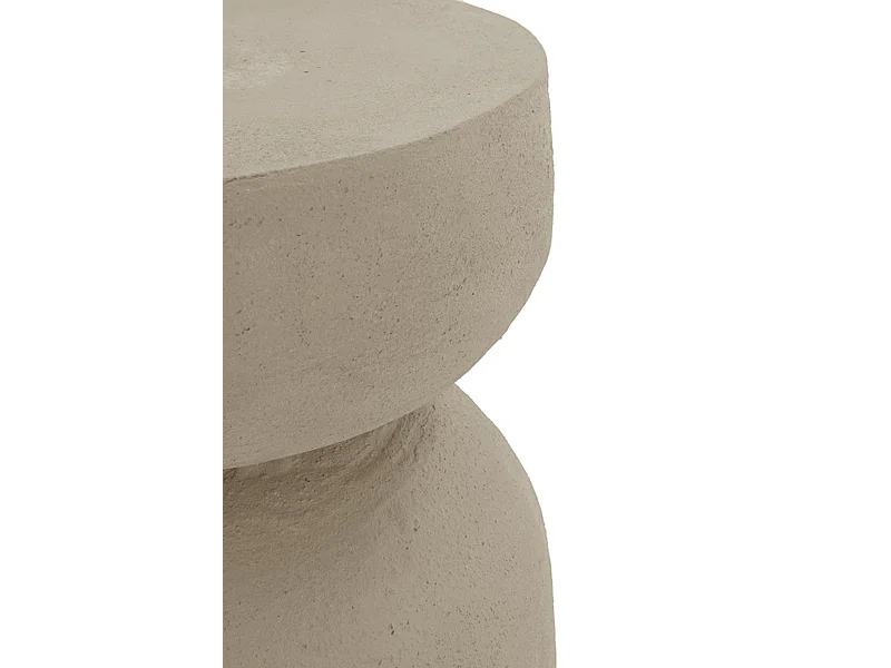 Mesa auxiliar color cemento arena de poliresina