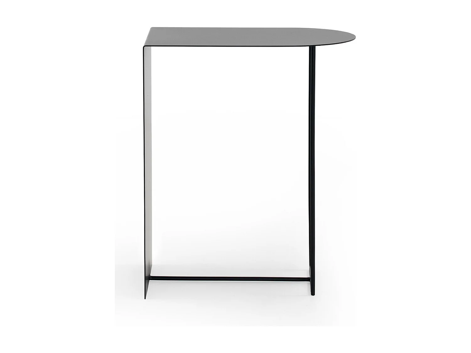 Table d'appoint en métal noir