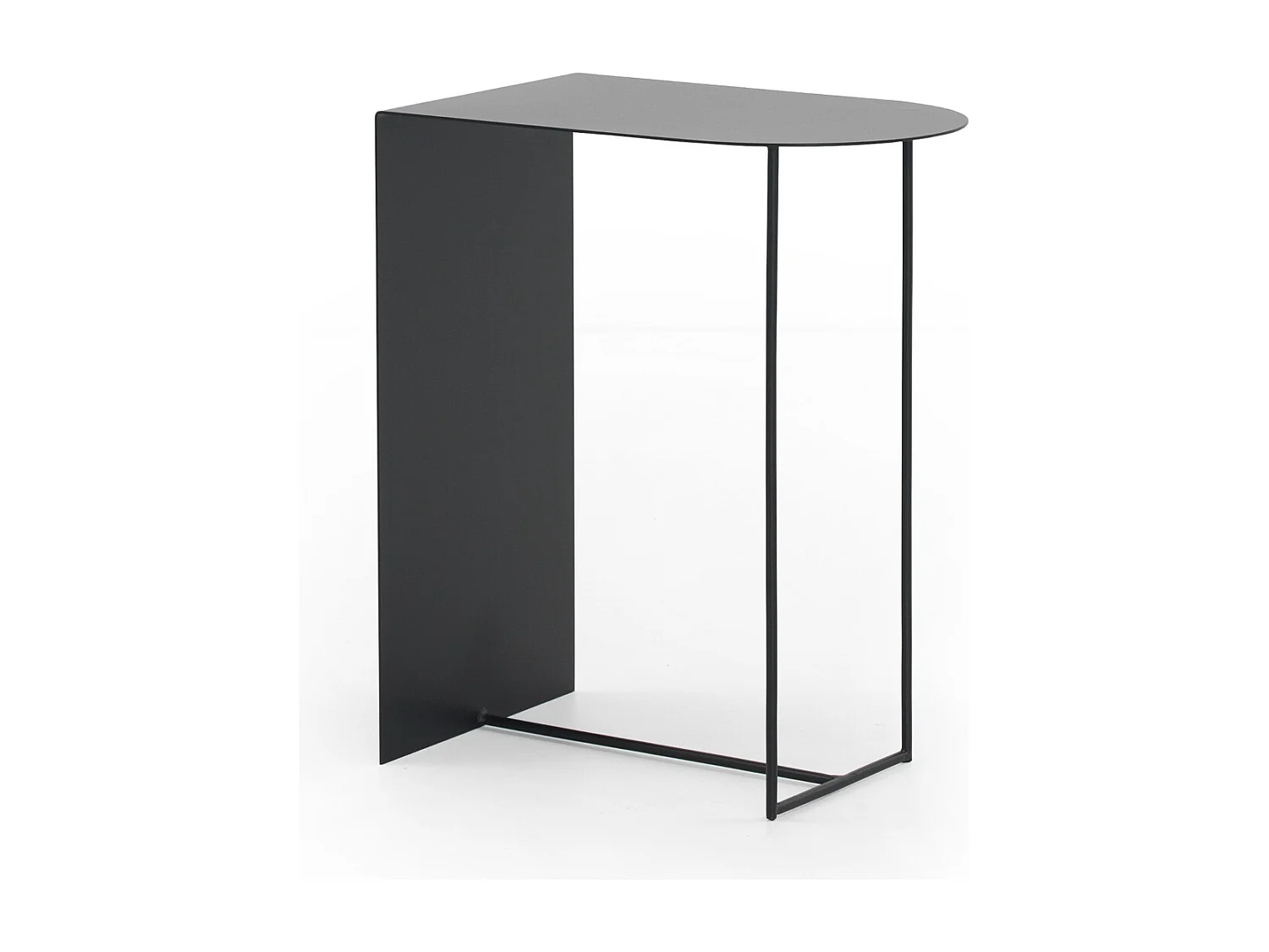 Table d'appoint métallique noire