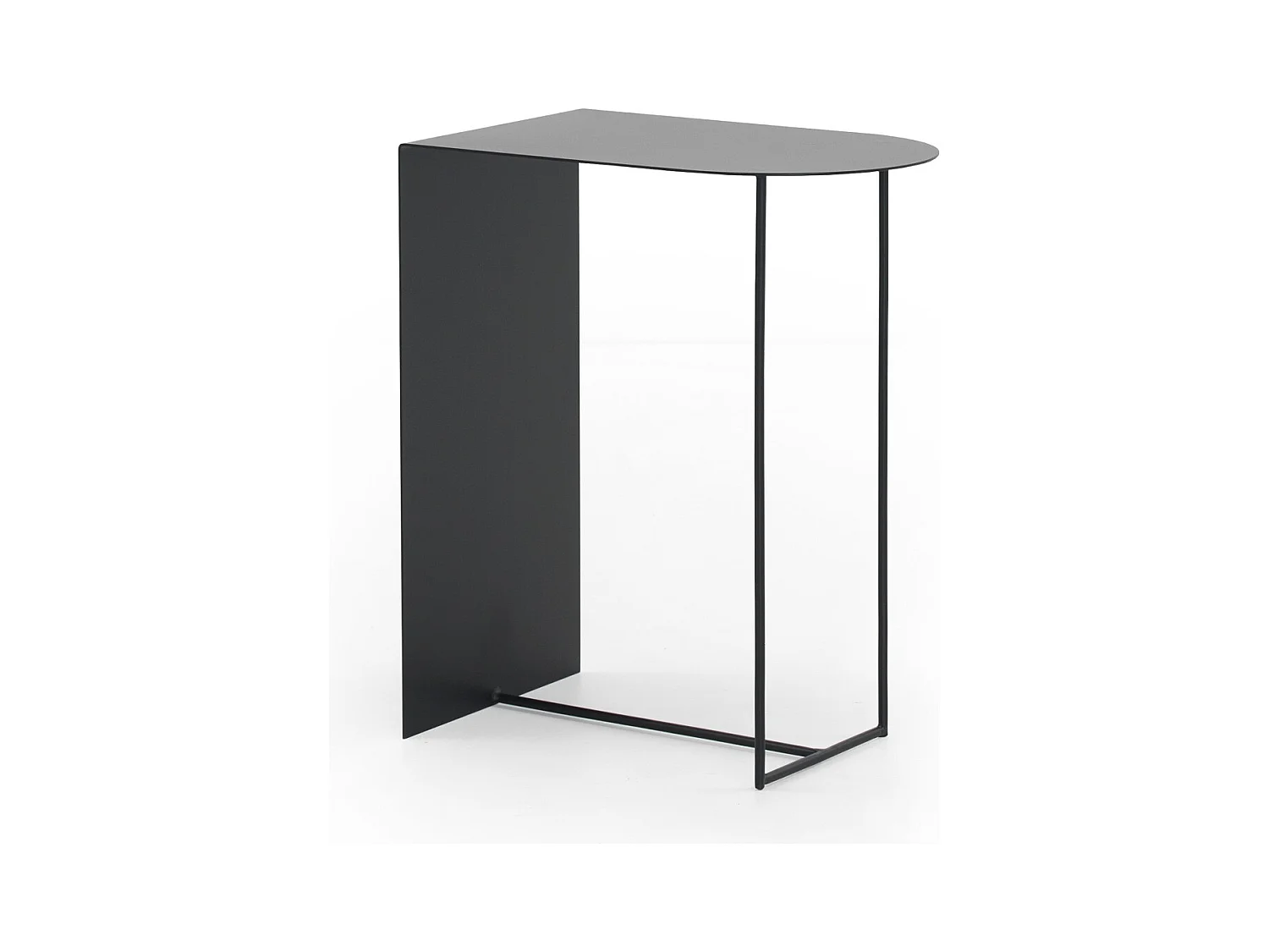 Table d'appoint en métal noir