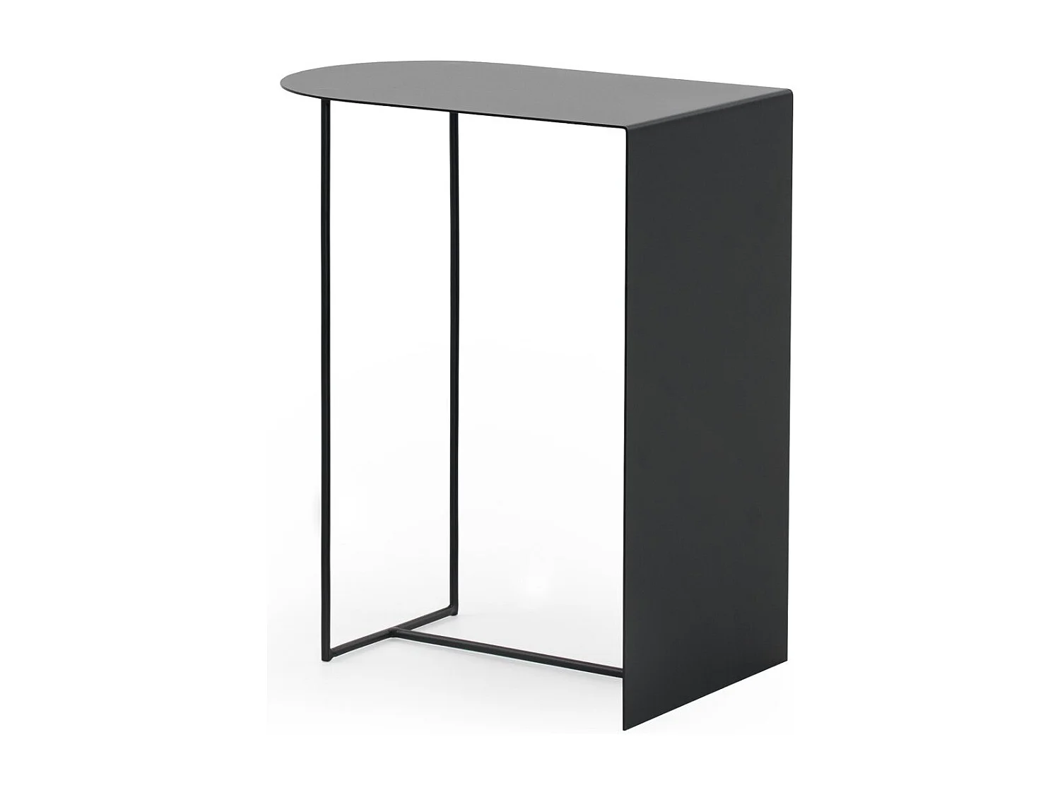 Schwarzer Beistelltisch aus Metall