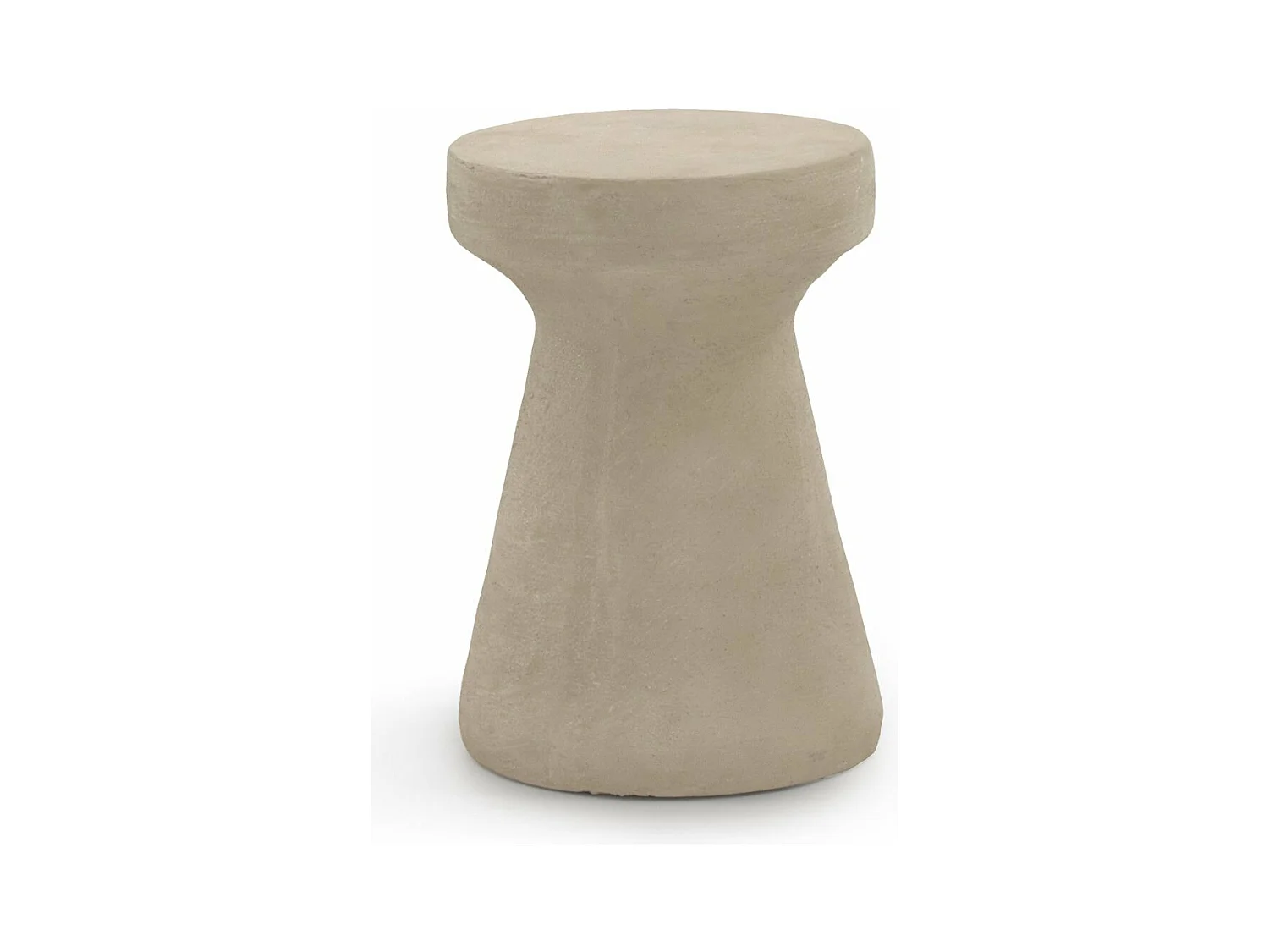 Table d'appoint en polyrésine couleur sable