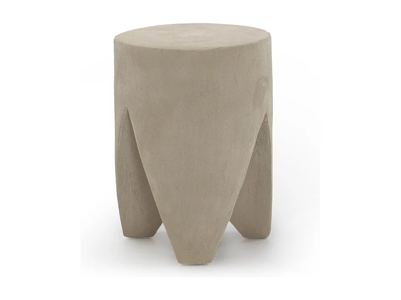 Mesa auxiliar color cemento arena de poliresina