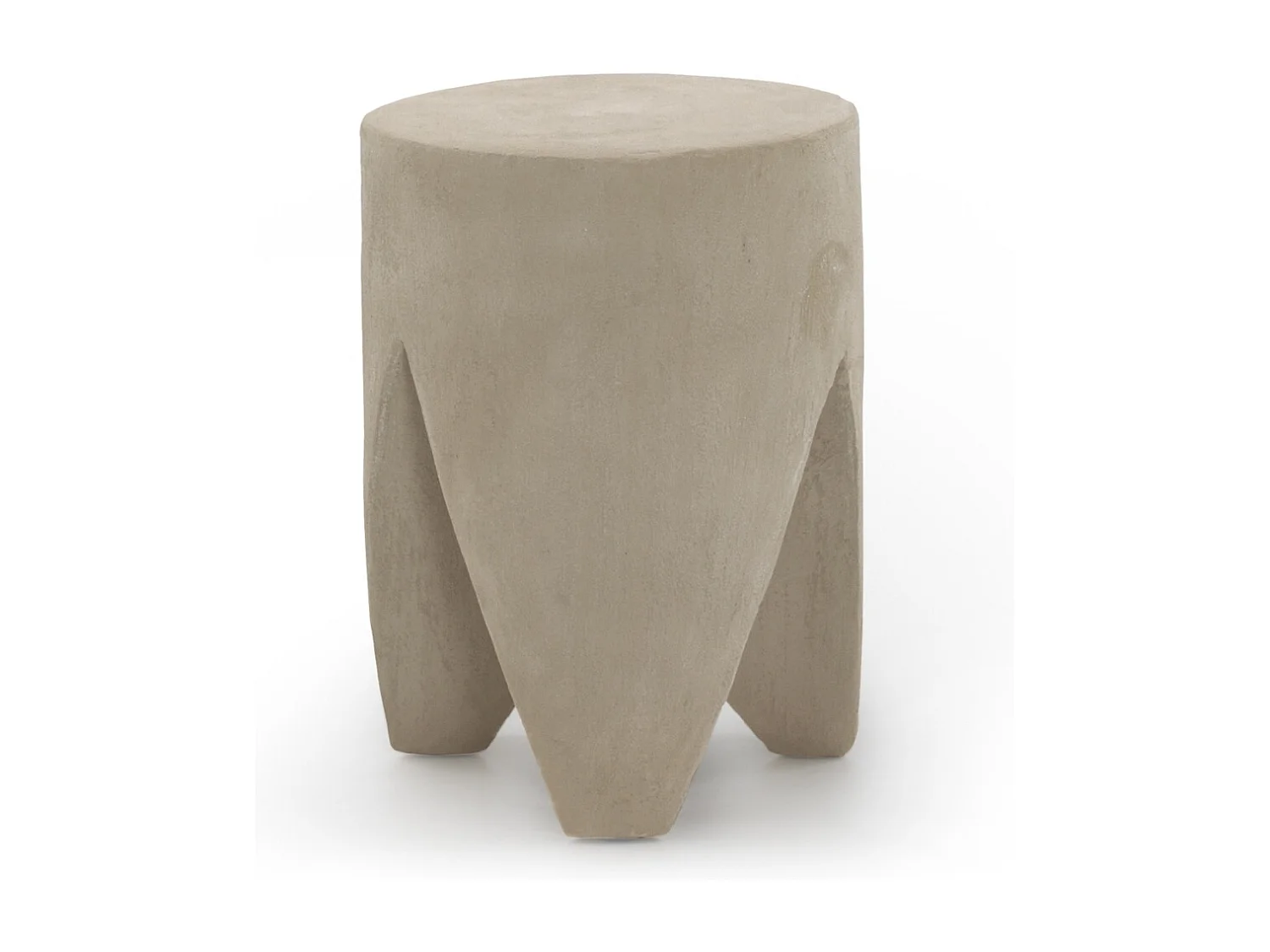 Table d'appoint en résine sable couleur ciment