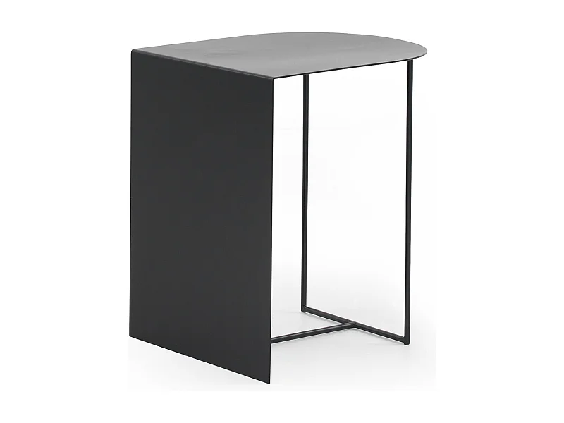 Beistelltisch aus schwarzem Metall