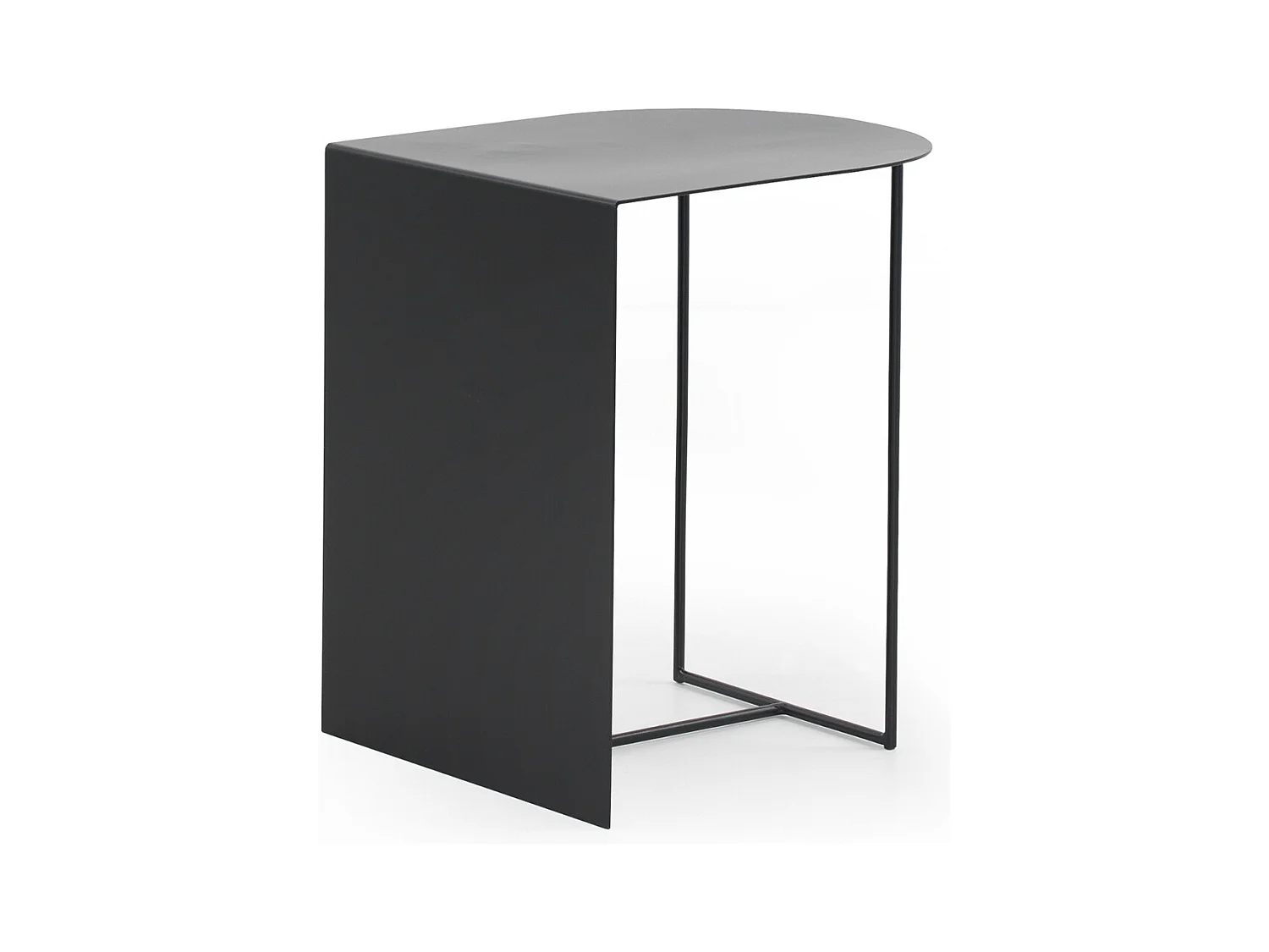 Table d'appoint en métal noir
