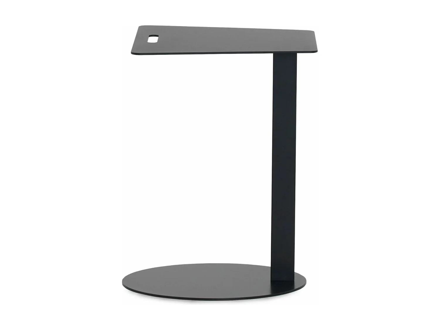 Table d'appoint en métal noir