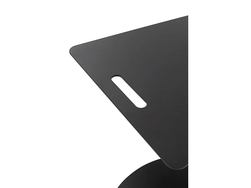 Table d'appoint métallique noire