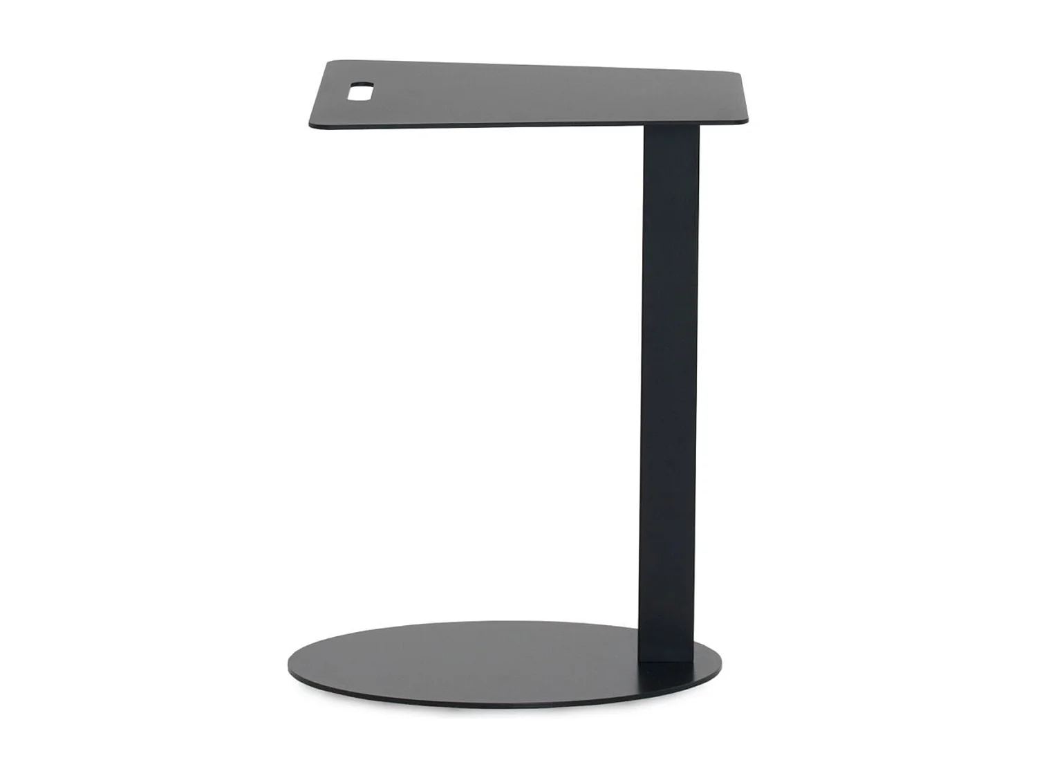 Mesa de apoio em metal preto