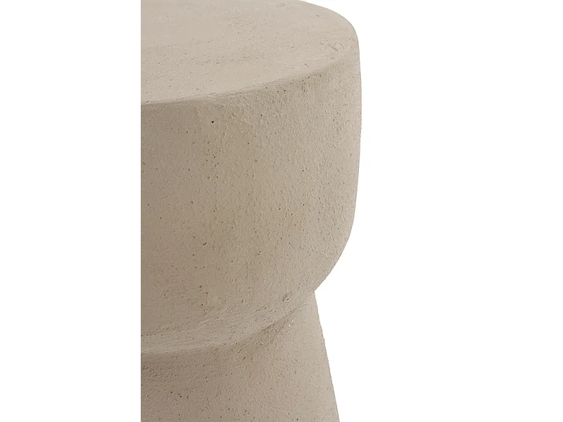 Tavolino in poliresina color cemento sabbia