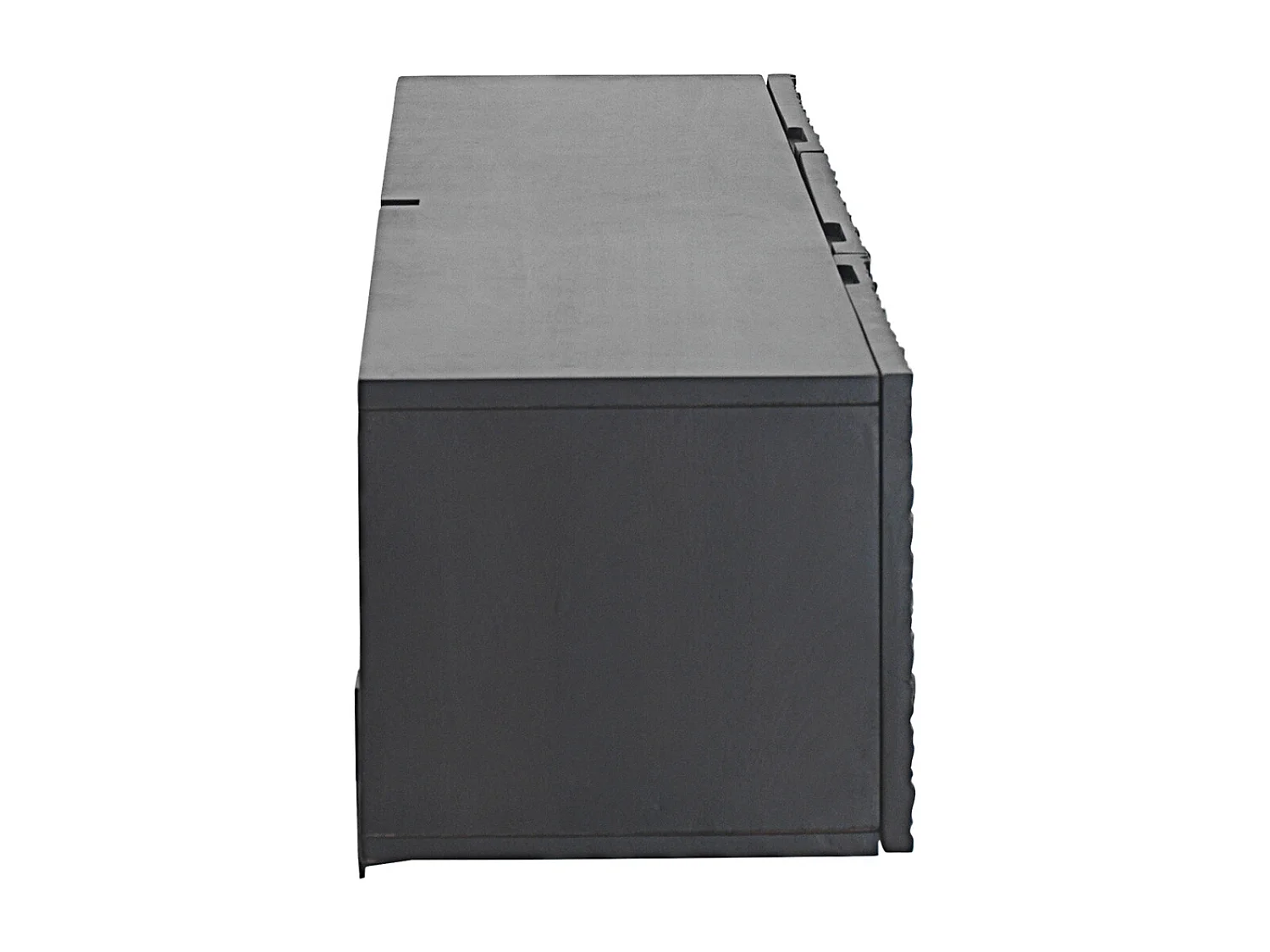 Mueble tv 4 puertas madera de mango color negro a colgar en pared