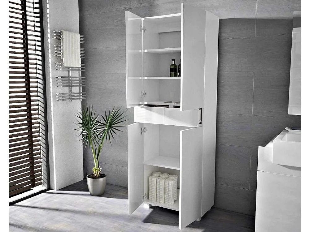 Colonne Pureza 60 cm - Gris Laqué BM salle de bain suspendue ou posée