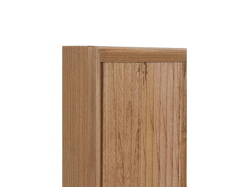 TV-Schrank mit zwei Türen und einer Schublade, furniert in Esche naturfarben