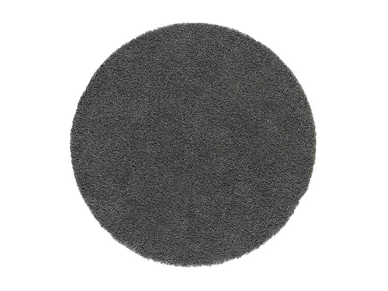 Tapete interior redondo - liso - antracita - diam.130 cm - NORGE