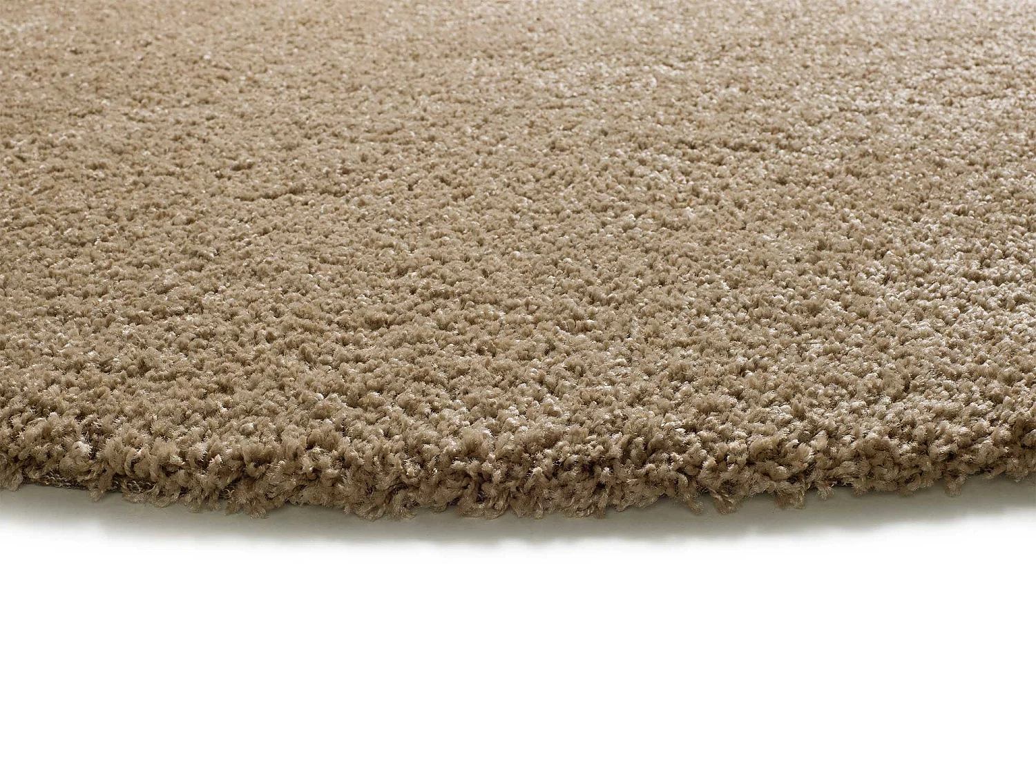 Tapis intérieur rond - uni - lin - diam.130 cm - NORGE