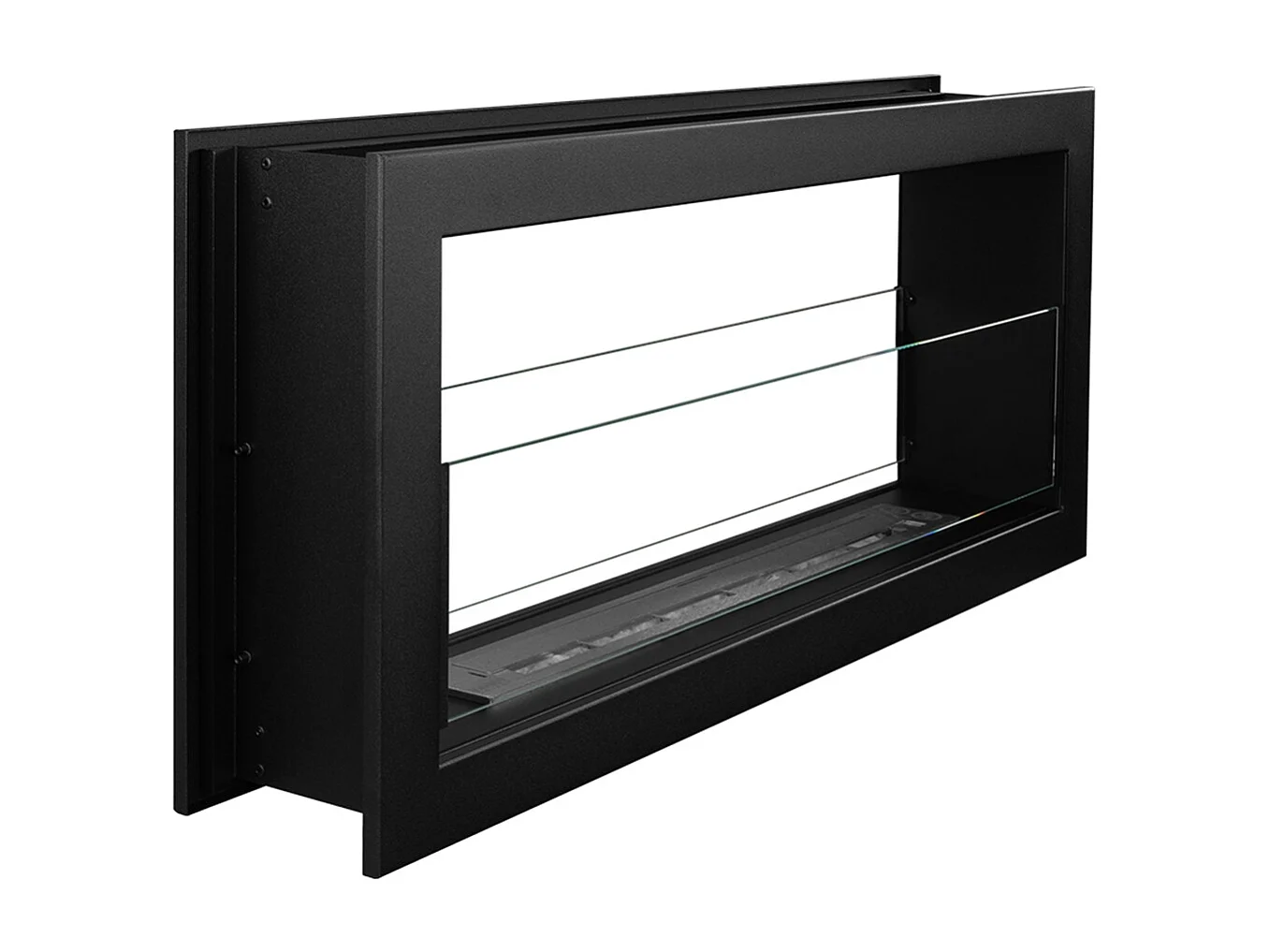 Cheminée bioéthanol double face encastrable biocheminée 2 faces 90x40 MONTEFALCO 90