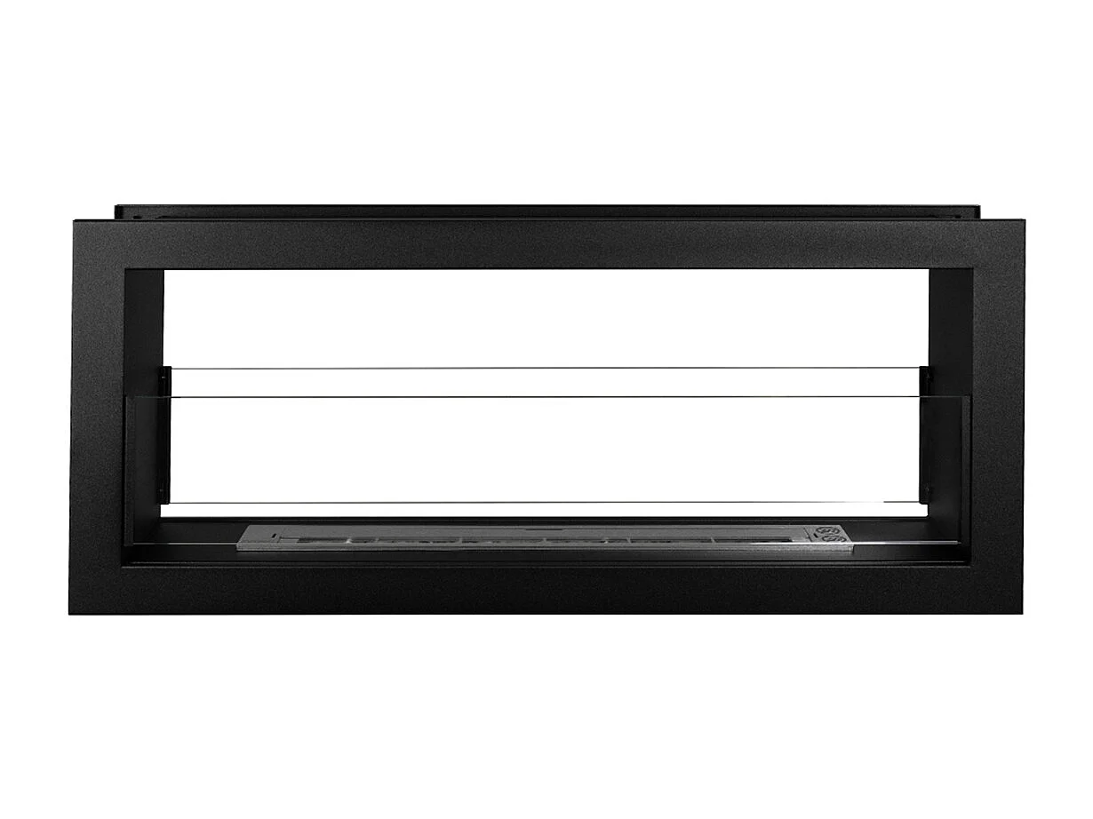 Cheminée bioéthanol double face encastrable biocheminée 2 faces 90x40 MONTEFALCO 90