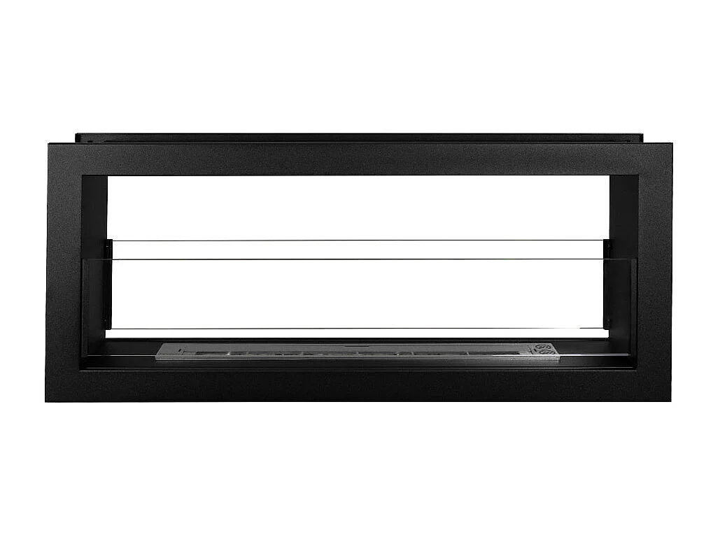 Cheminée bioéthanol double face encastrable biocheminée 2 faces 90x40 MONTEFALCO 90