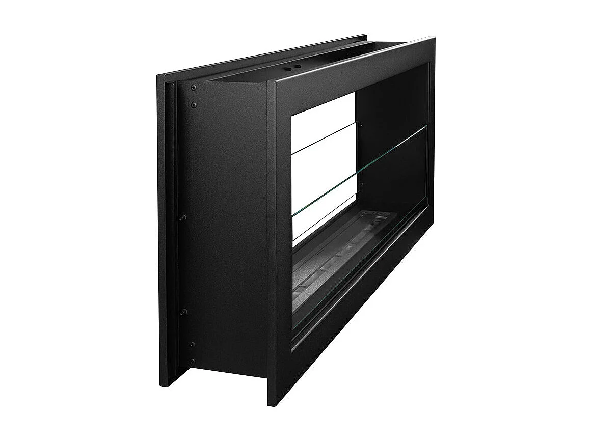 Cheminée bioéthanol double face encastrable biocheminée 2 faces 90x40 MONTEFALCO 90