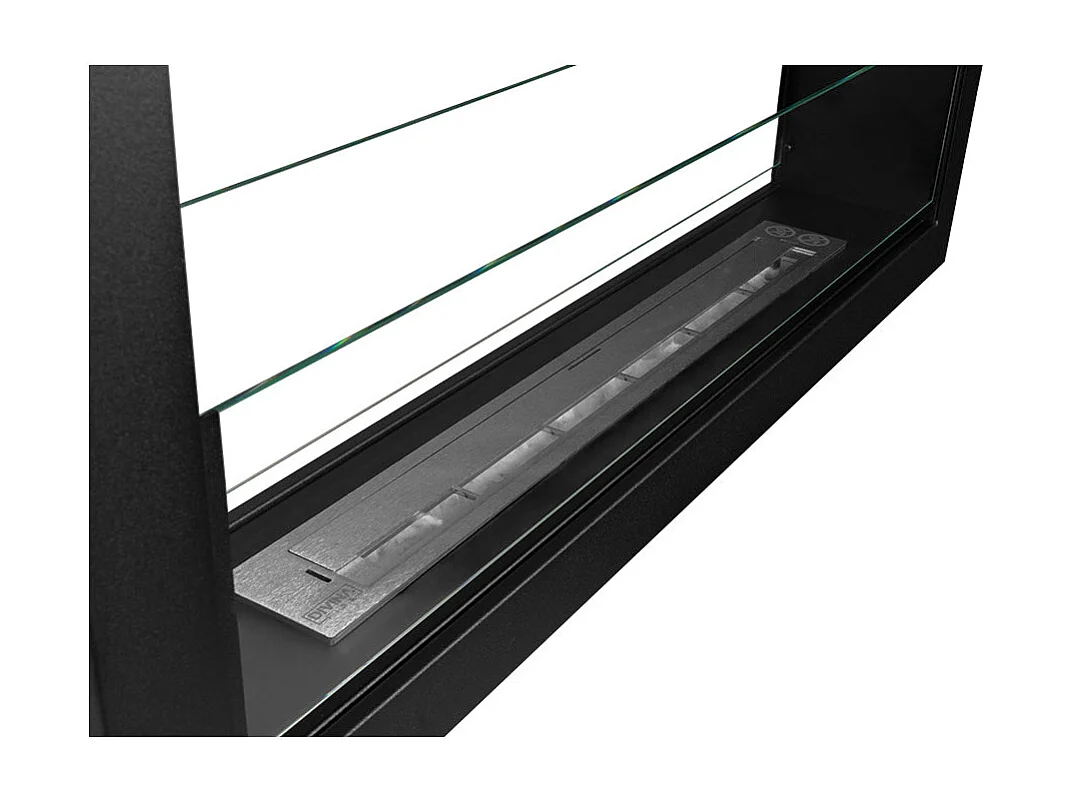 Cheminée bioéthanol double face encastrable biocheminée 2 faces 90x40 MONTEFALCO 90