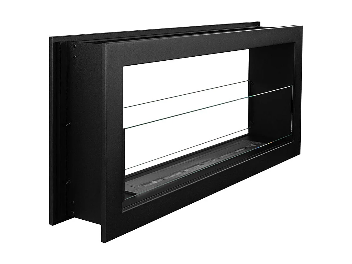 Cheminée bioéthanol double face encastrable biocheminée 2 faces 90x40 MONTEFALCO 90