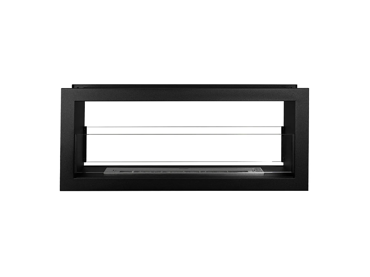 Cheminée bioéthanol double face encastrable biocheminée 2 faces 90x40 MONTEFALCO 90