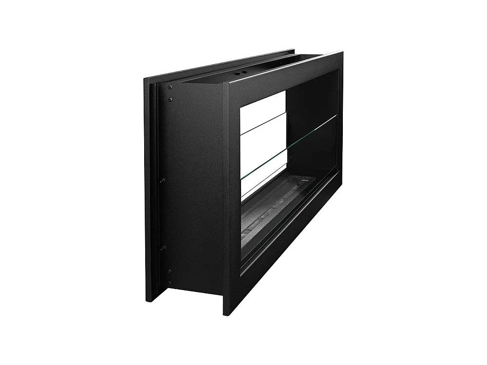 Cheminée bioéthanol double face encastrable biocheminée 2 faces 90x40 MONTEFALCO 90