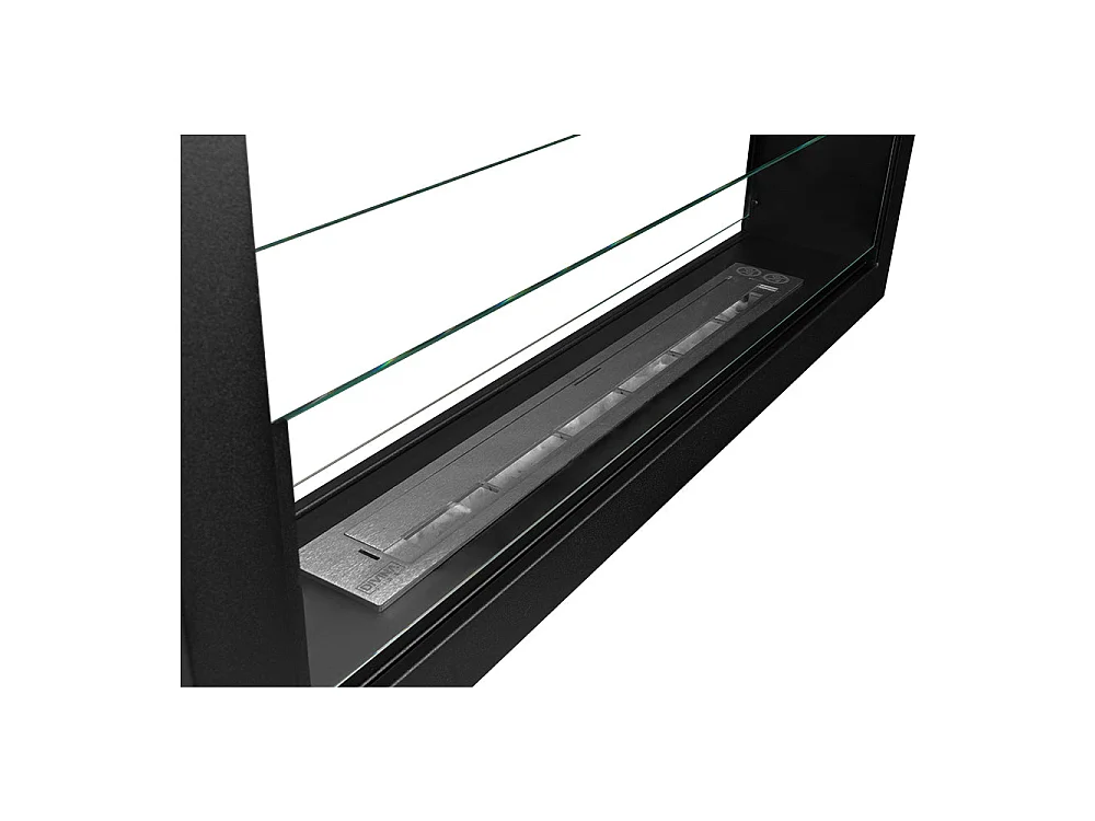 Cheminée bioéthanol double face encastrable biocheminée 2 faces 90x40 MONTEFALCO 90