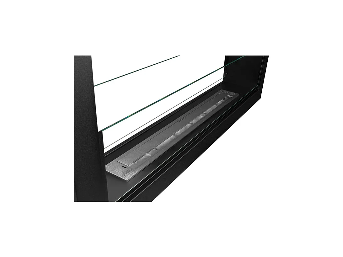 Cheminée bioéthanol double face encastrable biocheminée 2 faces 90x40 MONTEFALCO 90