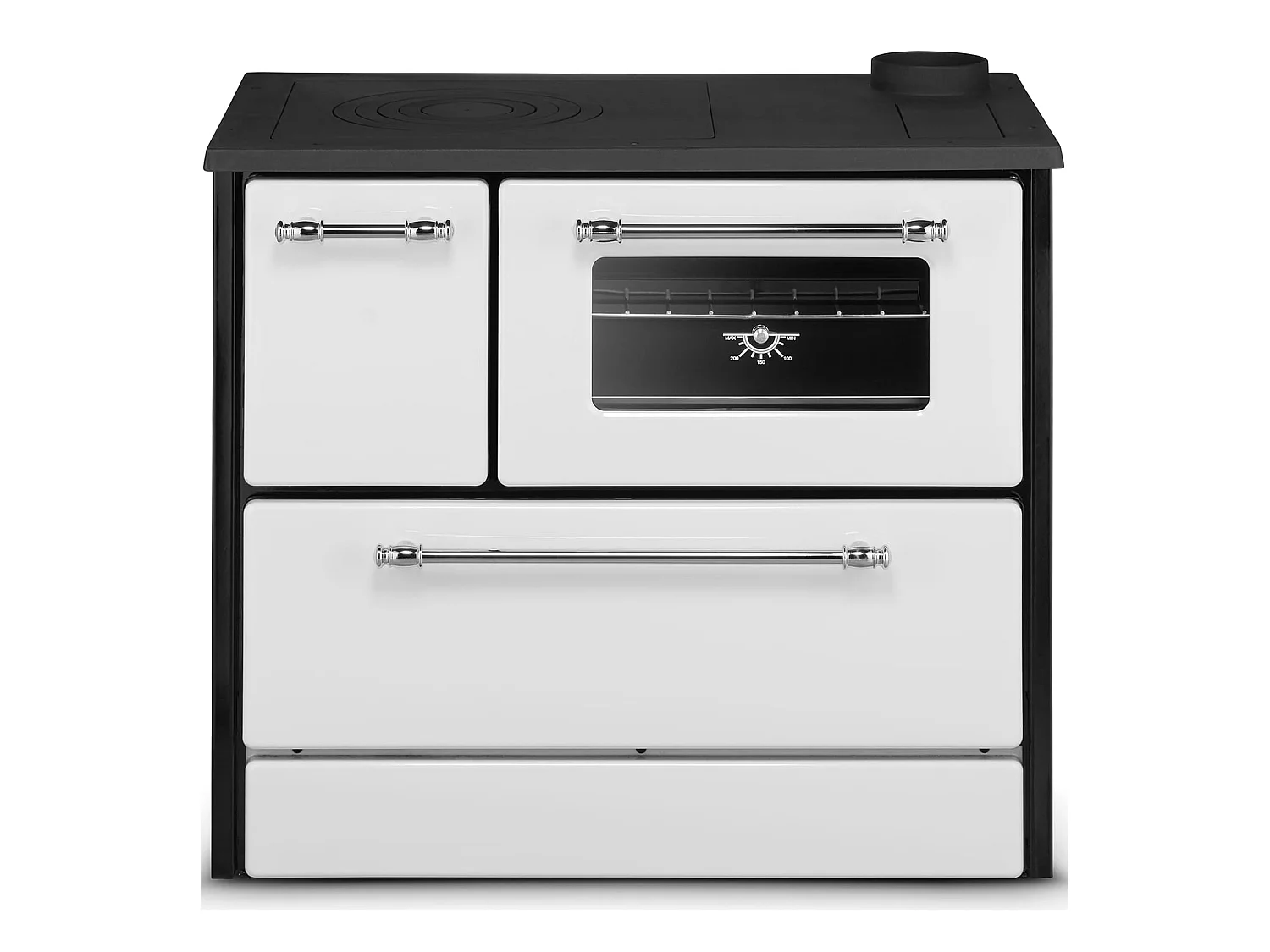 Houten Keukenfornuis 9 Kw Wit Beatrice L87xD51xH79 Ecodesign