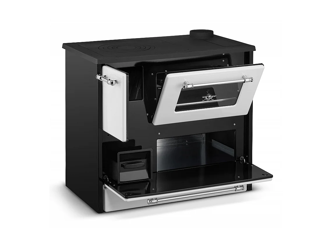 Poêle à bois de cuisine 9 kW Blanc Beatrice L87xP51xH79 Ecodesign