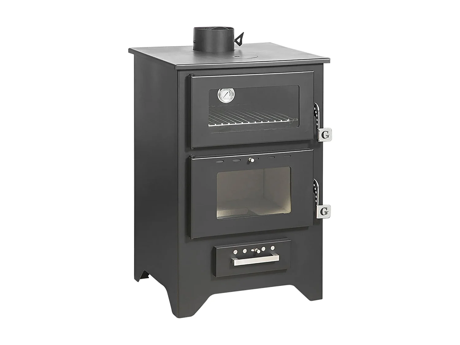 Houtkachel met oven Silvia Nera 14,6 Kw L50,5xp58,5xh90,5