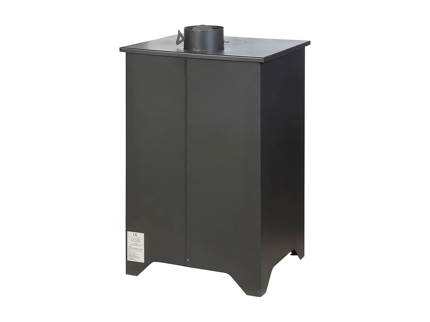 Poêle à bois Silvia noir avec four 14,6 kW L50,5 x P58,5 x H90,5