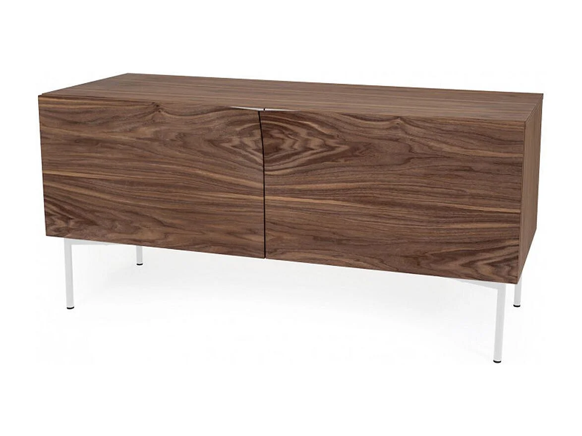 Buffet 2 Portes & 2 Niveaux "Plof" 120cm Noyer