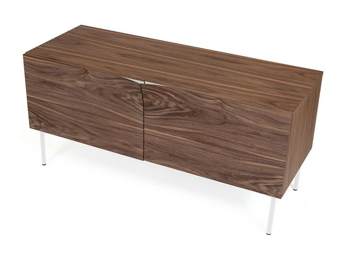 Buffet 2 Portes & 2 Niveaux "Plof" 120cm Noyer