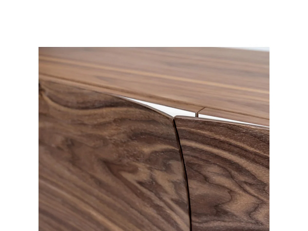 Buffet 2 Portes & 2 Niveaux "Plof" 120cm Noyer