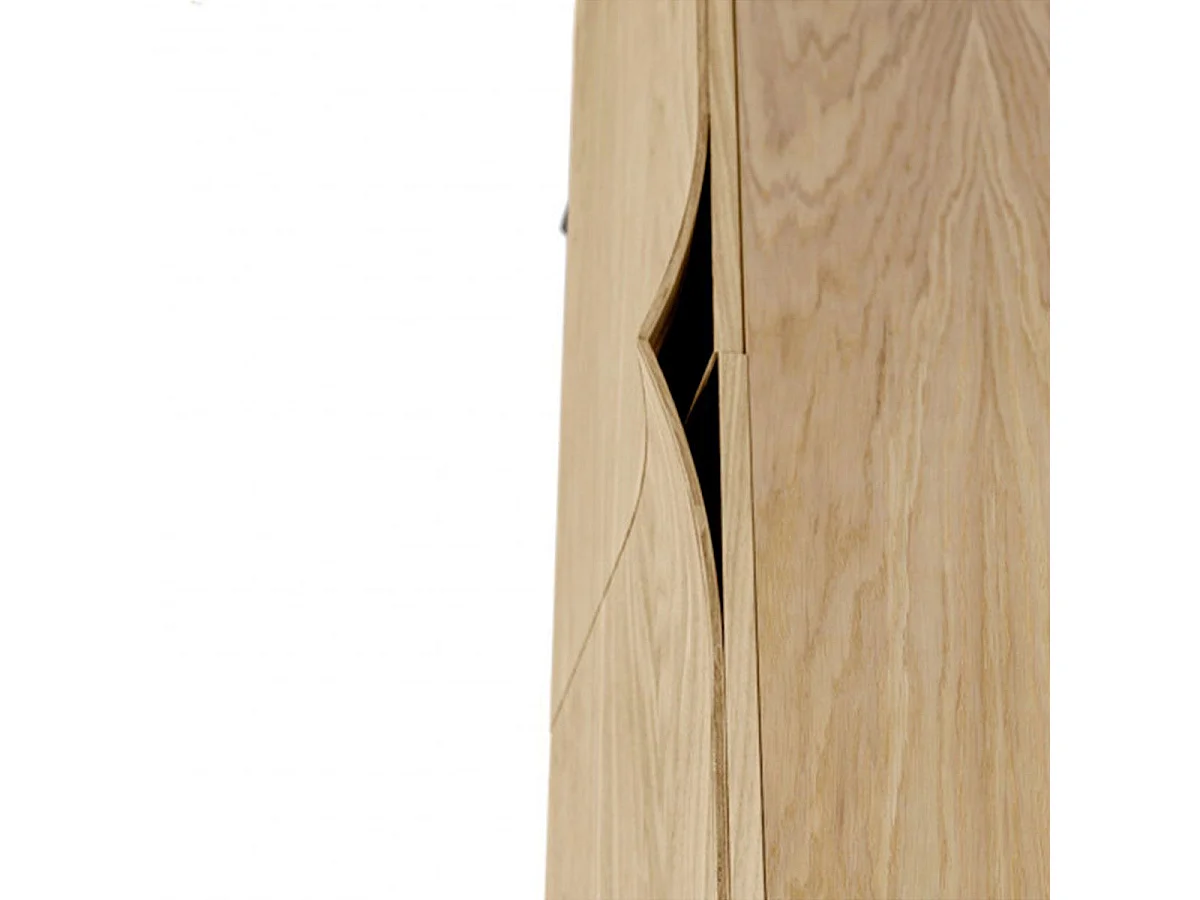 Buffet 2 Portes & 2 Niveaux "Plof" 120cm Chêne